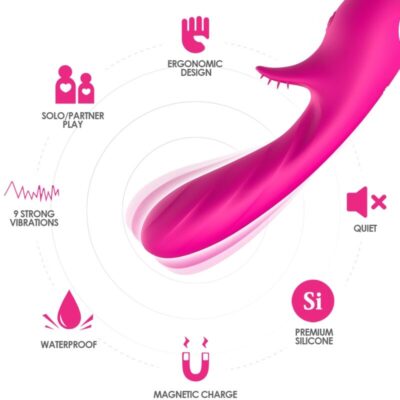 ARMONY - VIBRADOR ROMANCE COM ESTIMULADOR FÚCSIA 7 Armony - vibrador romance com estimulador fúcsia armony vibrators caliente. Pt