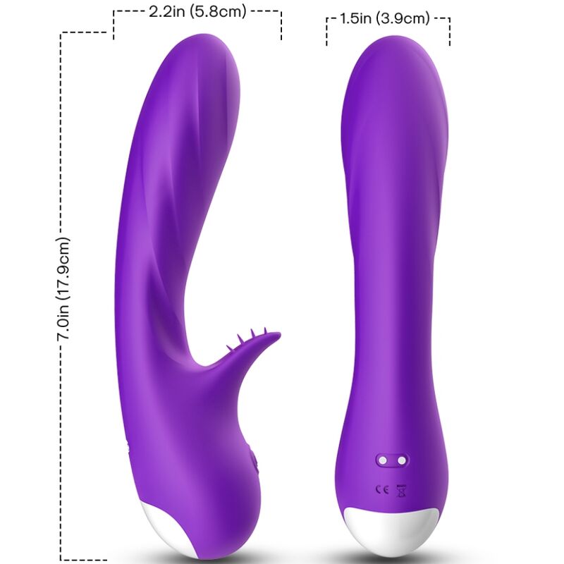 ARMONY - VIBRADOR ROMANCE COM ESTIMULADOR ROXO 1 Armony - vibrador romance com estimulador roxo
