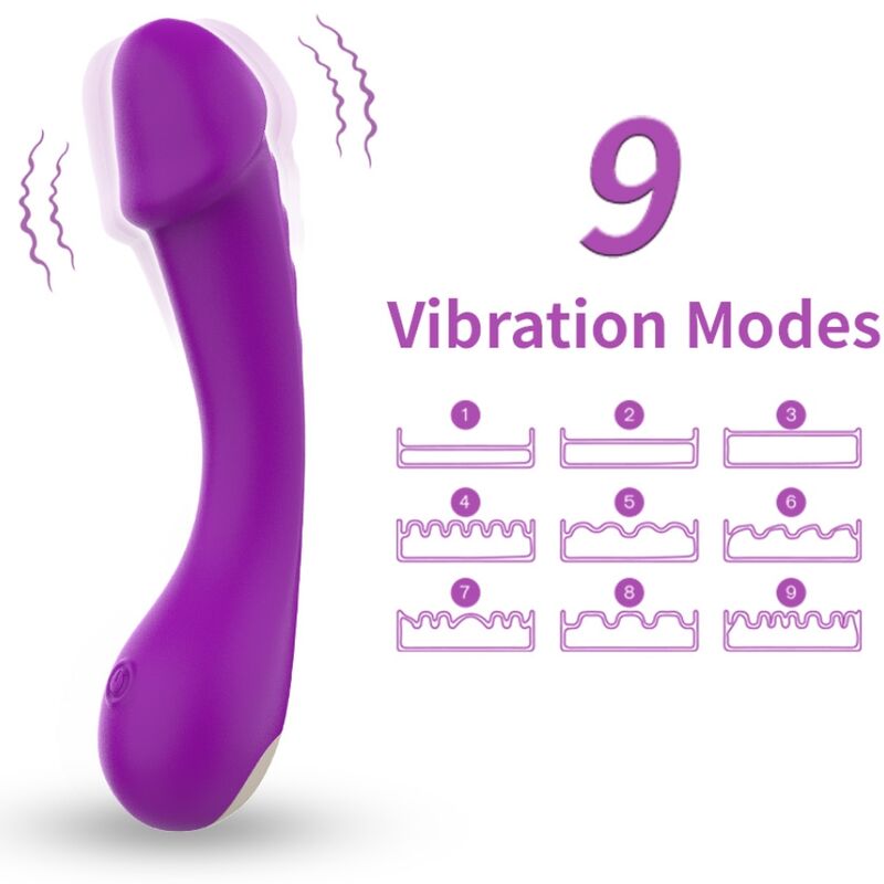 ARMONY - DILDO VIBRADOR G-SPOT SILICONE ROXO 1 Armony - dildo vibrador g-spot silicone roxo