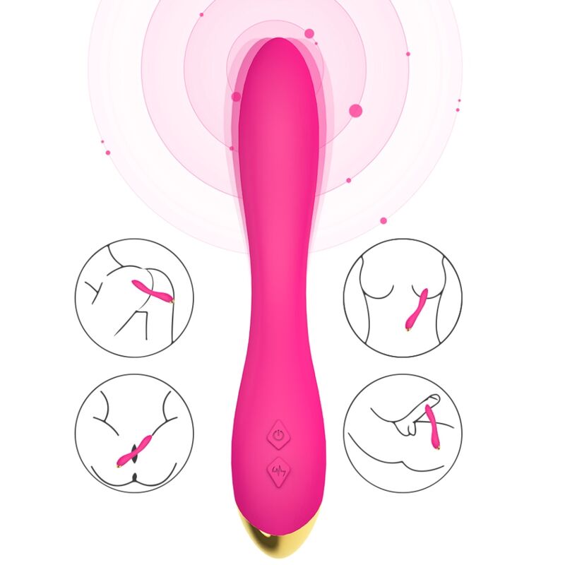 ARMONY - FLAMINGO VIBRADOR MULTPOSIÇÃO FÚCSIA 3 Armony - flamingo vibrador multposição fúcsia - image 3