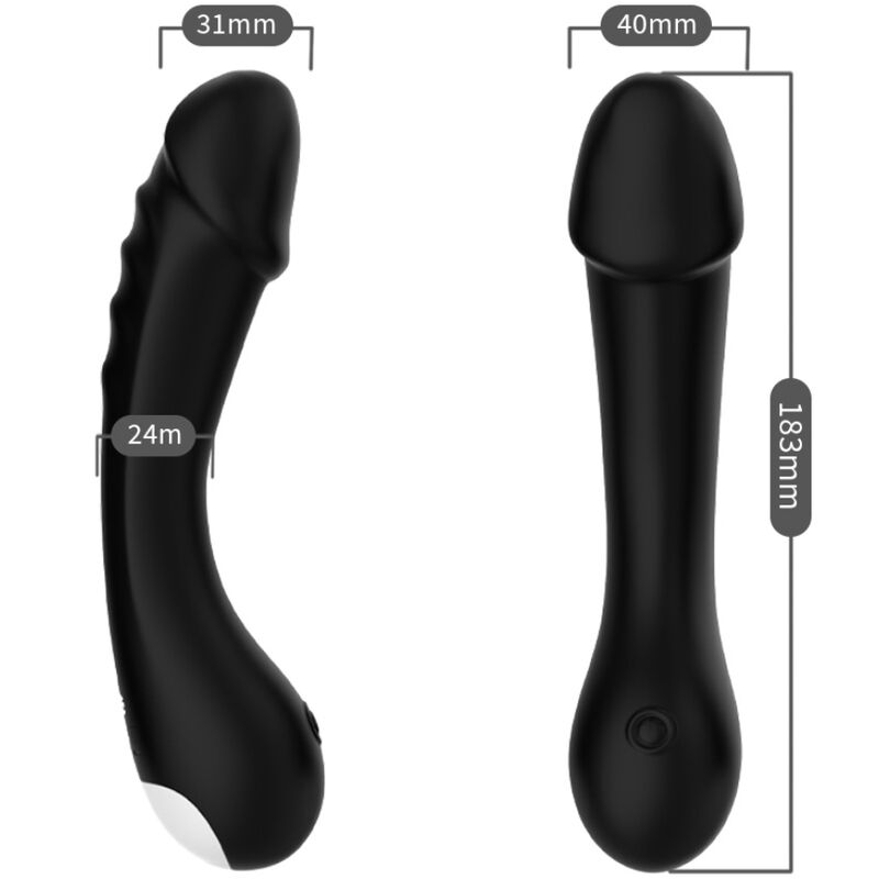ARMONY - DILDO VIBRADOR G-SPOT SILICONE PRETO 3 Armony - dildo vibrador g-spot silicone preto - image 3