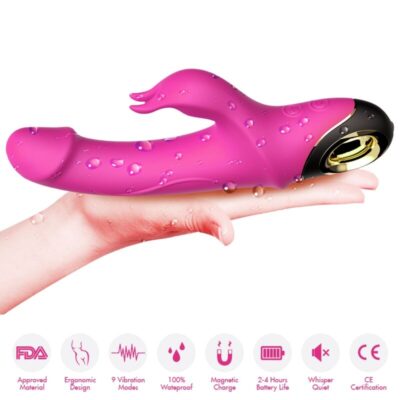 Armony - meteror dildo vibrador coelho rotator fúcsia armony vibrators caliente. Pt