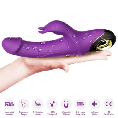 Armony - meteror dildo vibrador coelho roxo armony vibrators caliente. Pt