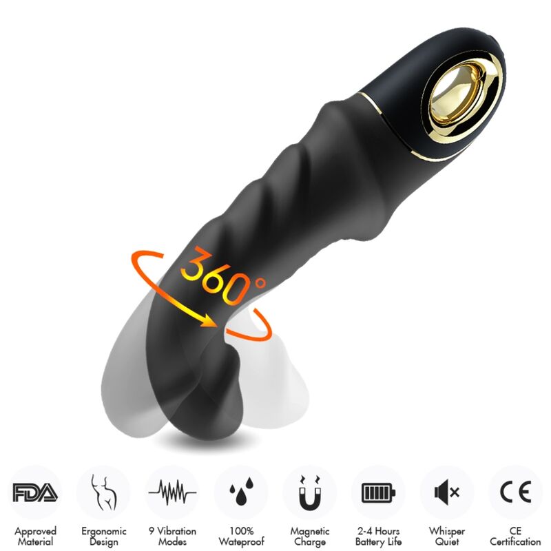 ARMONY - JOYBLADE DILDO VIBRADOR ROTATOR PRETO 3 Armony - joyblade dildo vibrador rotator preto - image 3