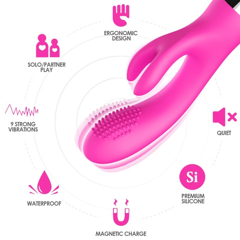 ARMONY - VIBRADOR COELHO FÚCSIA 3 Armony - vibrador coelho fúcsia - image 3