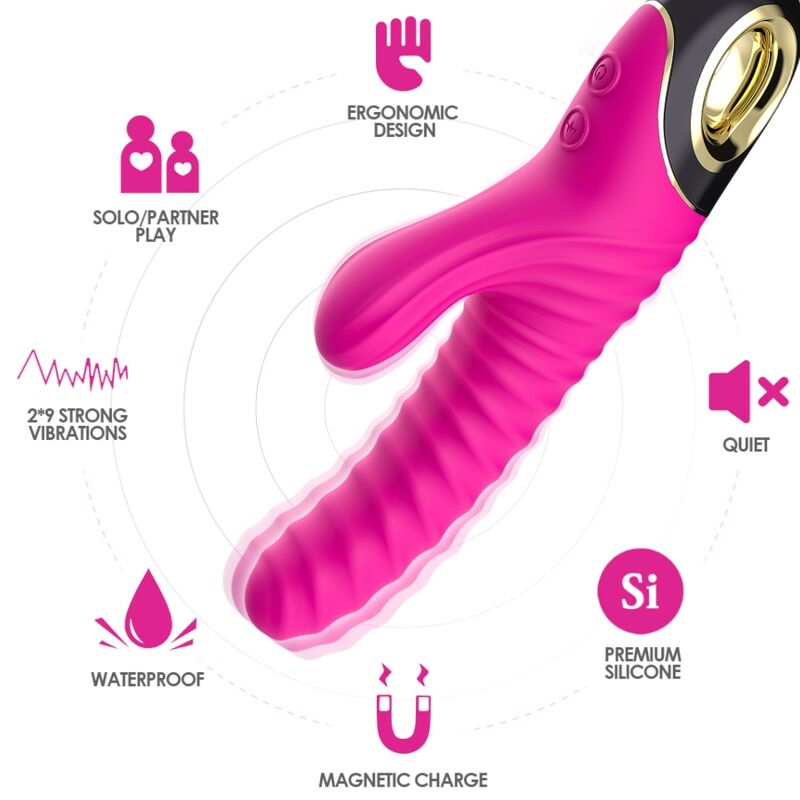 ARMONY - VIBRADOR ETERNITY SILICONE FÚCSIA 3 Armony - vibrador eternity silicone fúcsia - image 3