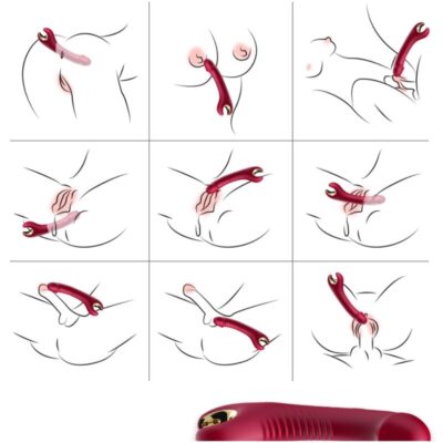 Alternative view of ARMONY - PRINCE DILDO VIBRADOR E ROTATOR VERMELHO