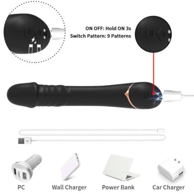 Alternative view of ARMONY - DILDO VIBRADOR SILICONE PRETO