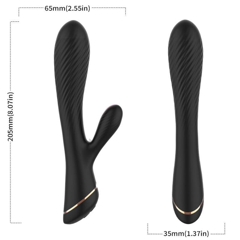 ARMONY - VIBRADOR COELHO SILICONE PRETO 3 Armony - vibrador coelho silicone preto - image 3
