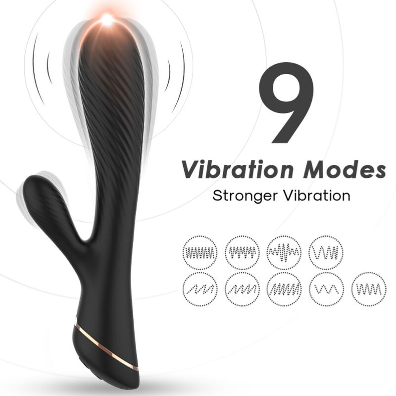 ARMONY - VIBRADOR COELHO SILICONE PRETO 1 Armony - vibrador coelho silicone preto