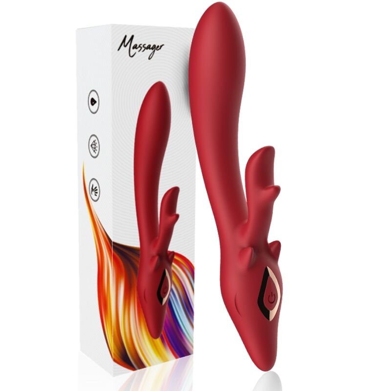 ARMONY - ELK VIBRADOR COELHO CURVADO VERMELHO 5 Armony - elk vibrador coelho curvado vermelho - image 5