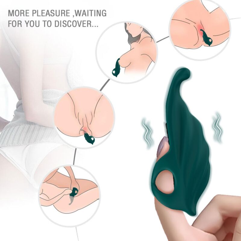 ARMONY - ESTIMULADOR DE DEDO E VIBRADOR VERDE 1 Armony - estimulador de dedo e vibrador verde