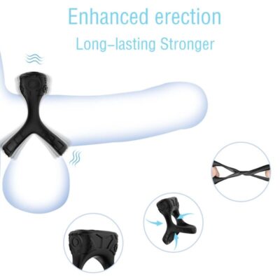 Alternative view of ARMONY - VIBRADOR DE ANEL E MULTPOSIÇÃO PRETO