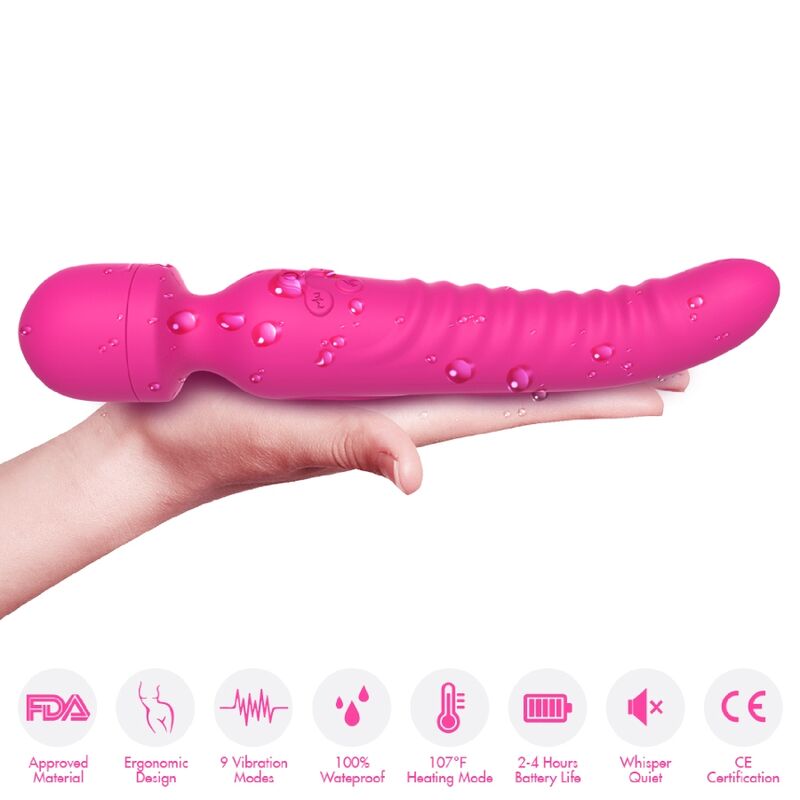 ARMONY - MASSAGER MISSÃO E VIBRADOR EFEITO DE CALOR FÚCSIA 3 Armony - massager missão e vibrador efeito de calor fúcsia - image 3
