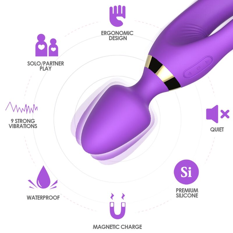 ARMONY - MASSAGER E VIBRADOR COELHO ROXO 3 Armony - massager e vibrador coelho roxo - image 3