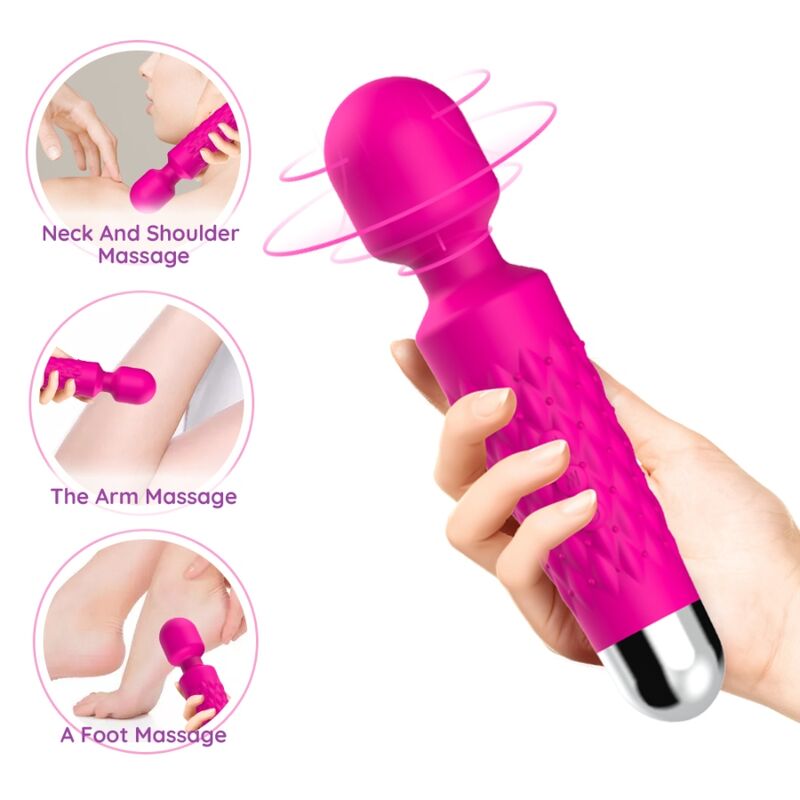 ARMONY - MASSAGER POSTMAN E VIBRADOR CABEÇA SUPER FLEXÍVEL FÚCSIA 1 Armony - massager postman e vibrador cabeça super flexível fúcsia