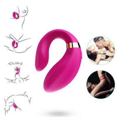 Alternative view of ARMONY - VIBRADOR CRESCENTE PARA CASAIS CONTROLE REMOTO FÚCSIA