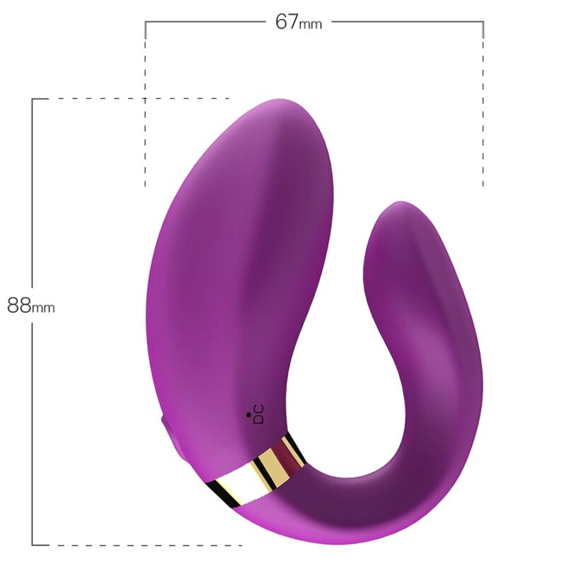 ARMONY - VIBRADOR CRESCENTE PARA CASAIS COM CONTROLE REMOTO ROXO 3 Armony - vibrador crescente para casais com controle remoto roxo - image 3