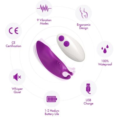 Armony - honeybee wearable calças vibrador g-spot controle remoto roxo armony wearables caliente. Pt