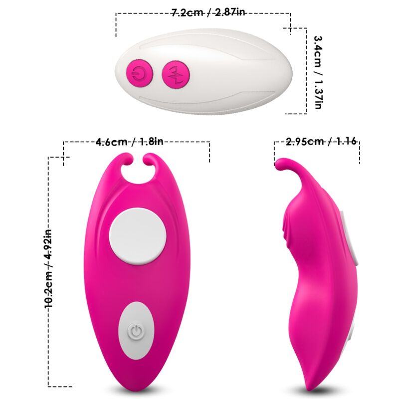 ARMONY - MEL BEE WEARABLE CALÇAS VIBRADOR G-SPOT CONTROLE REMOTO FÚCSIA 4 Armony - mel bee wearable calças vibrador g-spot controle remoto fúcsia - image 4