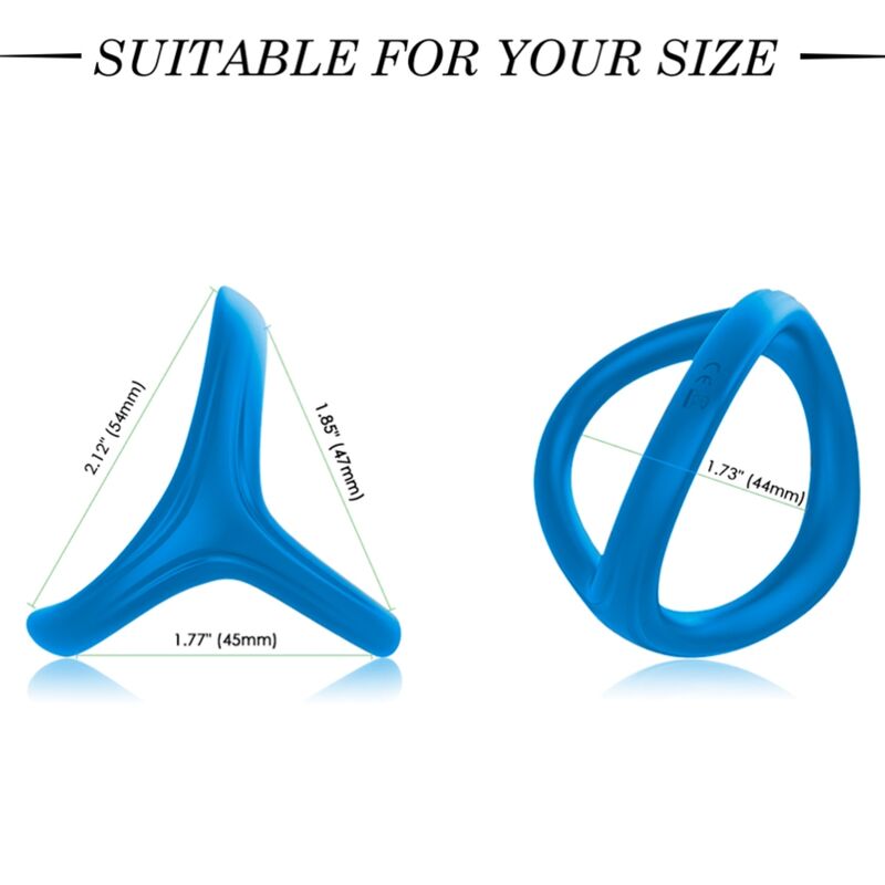 ARMONY - ANEL DUPLO SILICONE TRESOR AZUL 2 Armony - anel duplo silicone tresor azul - image 2