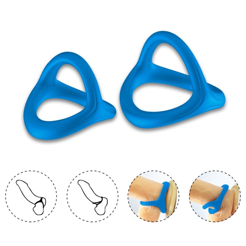 ARMONY - ANEL DUPLO SILICONE TRESOR AZUL 3 Armony - anel duplo silicone tresor azul - image 3
