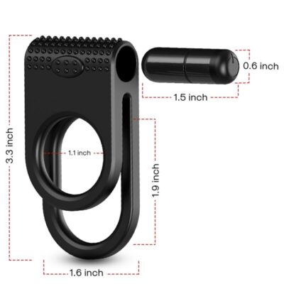 Armony - anel vibrador duplo twins para casais preto armony for him caliente. Pt