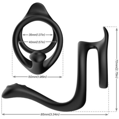 Alternative view of ARMONY - ANEL ANAL DUPLO TAIL PRETO