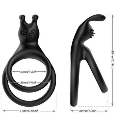 Armony - anel de coelho duplo tensy preto armony for him caliente. Pt