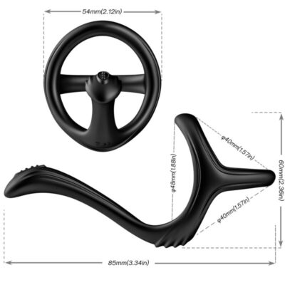 Alternative view of ARMONY - ANEL ANAL DUPLO TESOURO PRETO