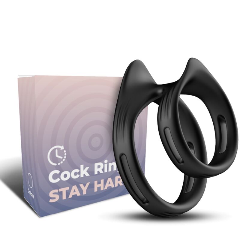 ARMONY - ANEL ELÁSTICO DUPLO DUALRING PRETO 1 Armony - anel elástico duplo dualring preto