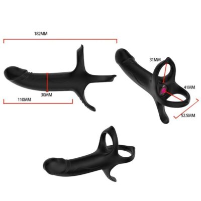 Armony - dildo com anel e controle remoto vibrador preto armony for him caliente. Pt