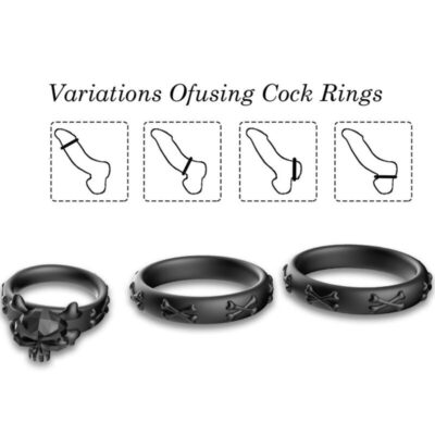 ARMONY - ANÉIS CALAVERA SILICONE PRETO 5 Armony - anéis calavera silicone preto armony for him caliente. Pt