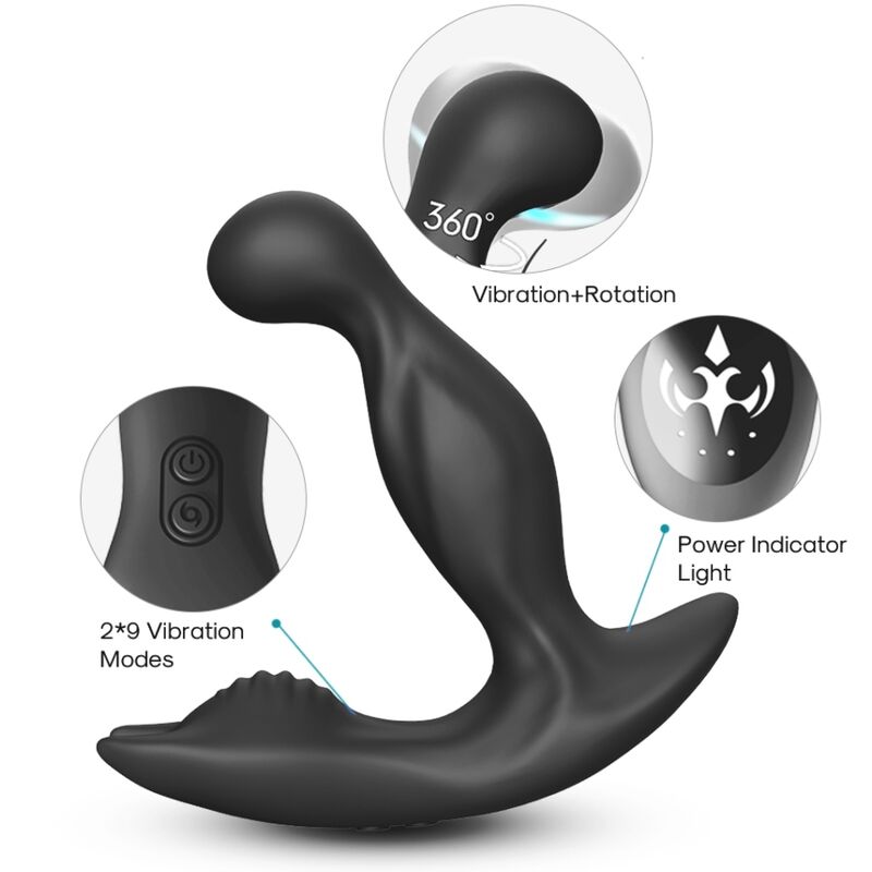 ARMONY - BAT KING VIBRADOR ANAL PRÓSTATA ROTATOR CONTROLE REMOTO PRETO 2 Armony - bat king vibrador anal próstata rotator controle remoto preto - image 2