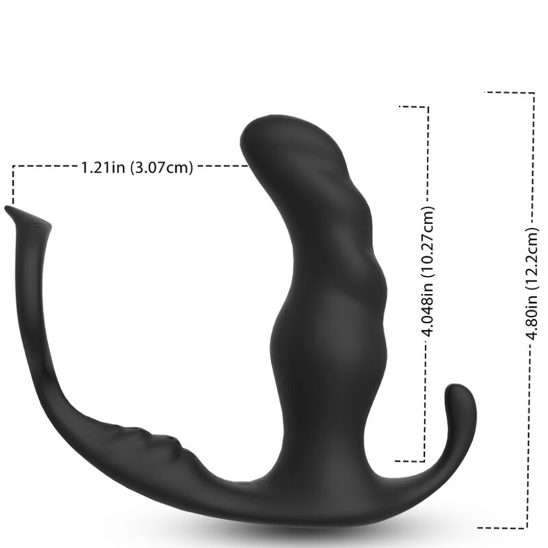 ARMONY - KNIGHT VIBRADOR ANAL PRÓSTATA E ANEL CONTROLE REMOTO PRETO 2 Armony - knight vibrador anal próstata e anel controle remoto preto - image 2