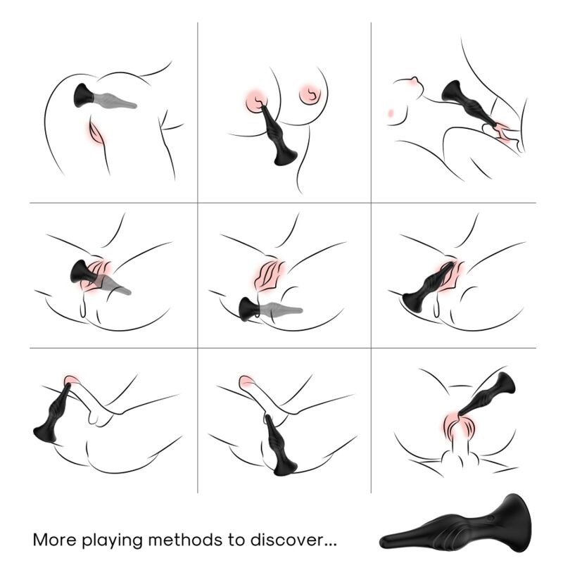 ARMONY - VIBRADOR E PLUG ANAL CONTROLE REMOTO PRETO 2 Armony - vibrador e plug anal controle remoto preto - image 2