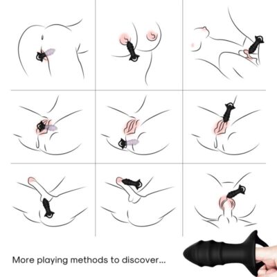 Alternative view of ARMONY - VIBRADOR DE DEDO KYLIN E CONTROLE REMOTO DE PLUG ANAL PRETO