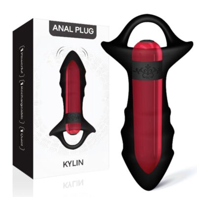 Armony - vibrador de dedo kylin e controle remoto de plug anal preto armony anal caliente. Pt