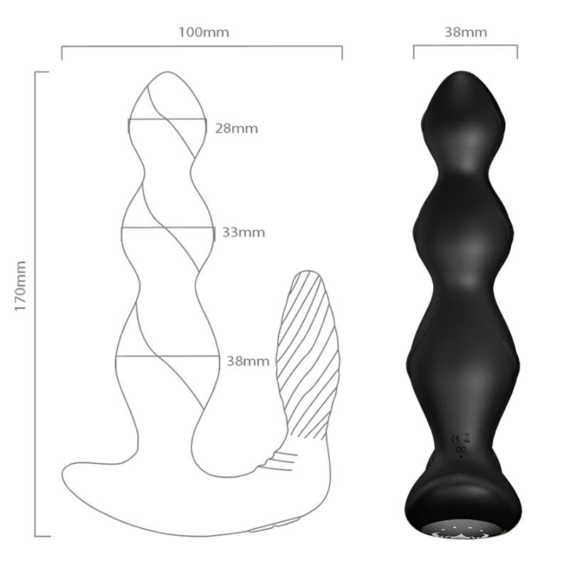 ARMONY - VIBRADOR E ESTIMULADOR MANFUN PLUG ANAL CONTROLE REMOTO PRETO 4 Armony - vibrador e estimulador manfun plug anal controle remoto preto - image 4
