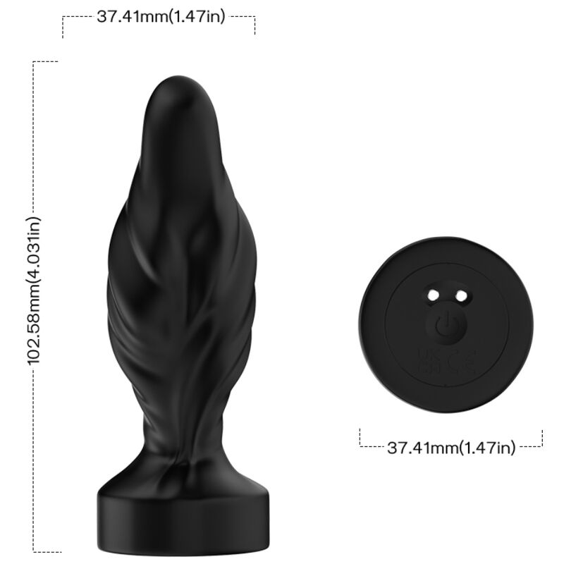 ARMONY - VIBRADOR E PLUG ANAL CONTROLE REMOTO PRETO 4 Armony - vibrador e plug anal controle remoto preto - image 4