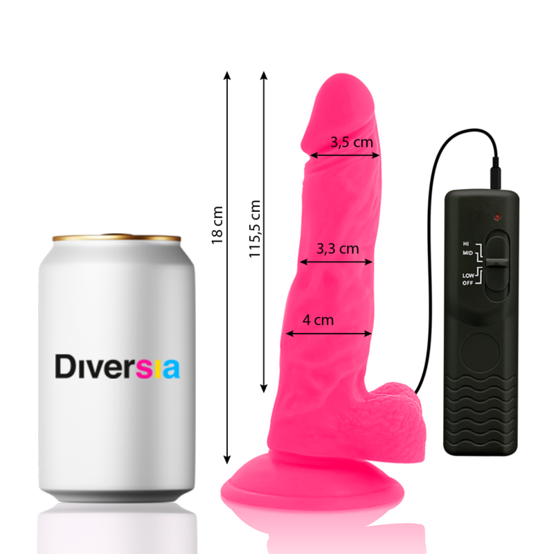 DIVERSIA - VIBRAO FLEXÍVEL DIVERSIA ROSA 18 CM -O- 4 CM 2 Diversia - vibrao flexível diversia rosa 18 cm -o- 4 cm - image 2