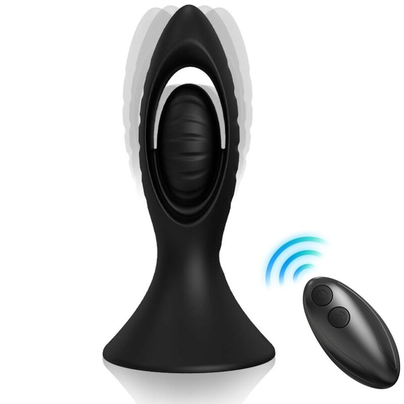 ARMONY - VIBRADOR E PLUG ANAL SILICONE PRETO 1 Armony - vibrador e plug anal silicone preto