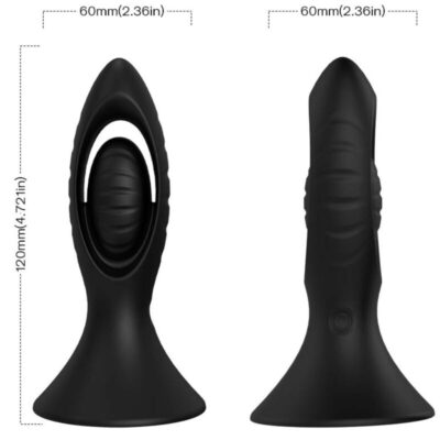 ARMONY - VIBRADOR E PLUG ANAL SILICONE PRETO 8 Armony - vibrador e plug anal silicone preto armony anal caliente. Pt