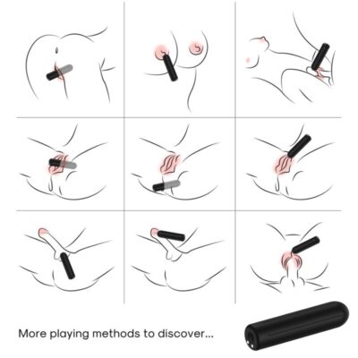 Alternative view of ARMONY - BALA VIBRADOR WARHEAD PRETO 2 CM x 8.8 CM