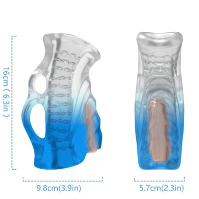 Armony - masturbador dedo e vibrador gradiente azul armony for him caliente. Pt