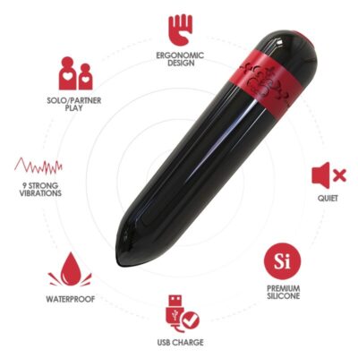 Armony - rocket vibrador bala controle remoto preto armony stimulators caliente. Pt