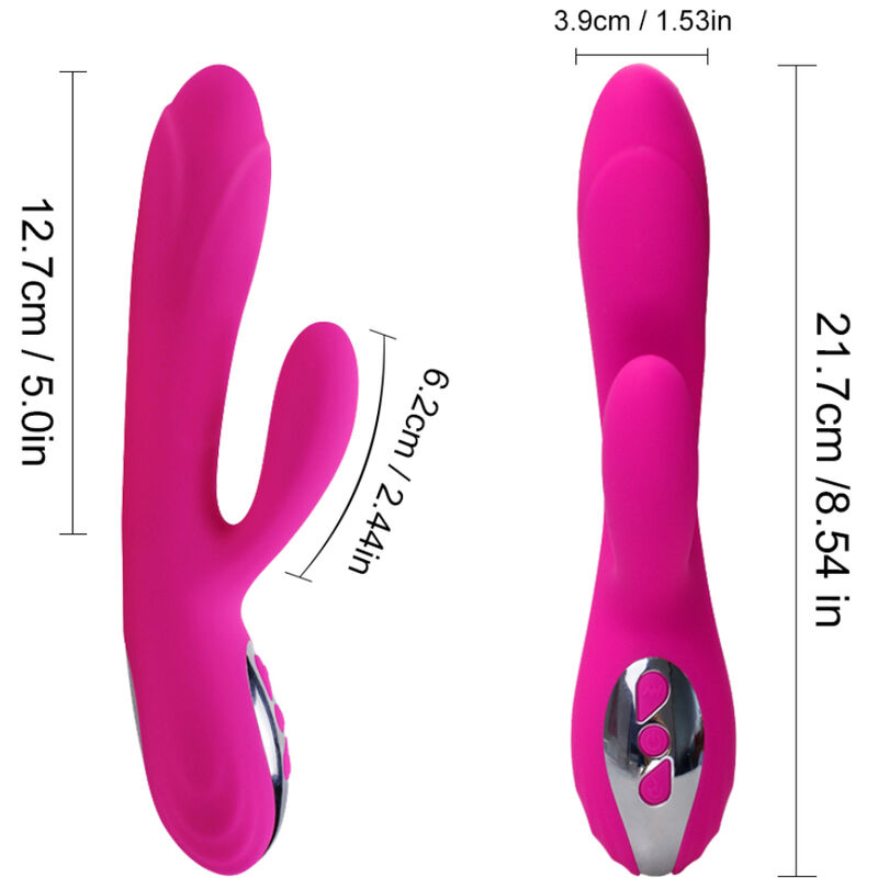 ARMONY - VIBRADOR E ESTIMULADOR FLEXÍVEL COM EFEITO DE CALOR FÚCSIA 2 Armony - vibrador e estimulador flexível com efeito de calor fúcsia - image 2