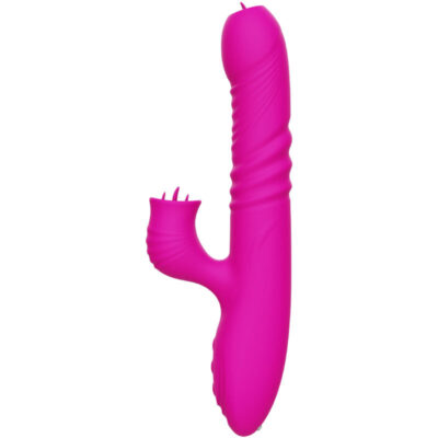 Armony - vibrador fanny multifunção língua dupla efeito calor rosa armony vibrators caliente. Pt
