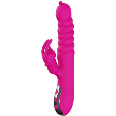 Armony - vibrador multifuncional de língua dupla de coelho fúcsia efeito de calor - image 5
