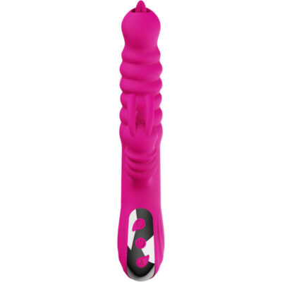 Armony - vibrador multifuncional de língua dupla de coelho fúcsia efeito de calor - image 6